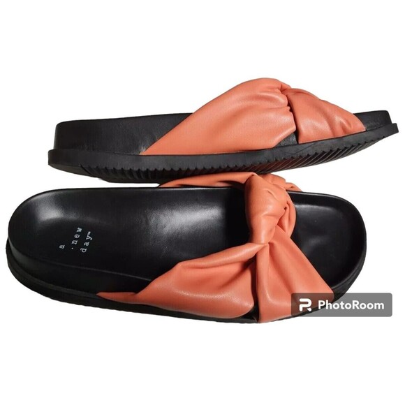 A New Day Shoes - A New Day Kaylin Sandals Size 8 Orange